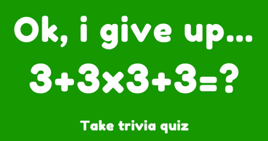 Math Trivia Quiz
