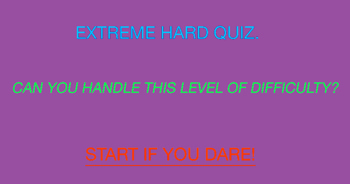 Quiz On General Trivia